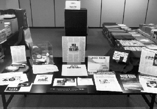 Photo of some documents for Coalition's papers recently displayed in the Library